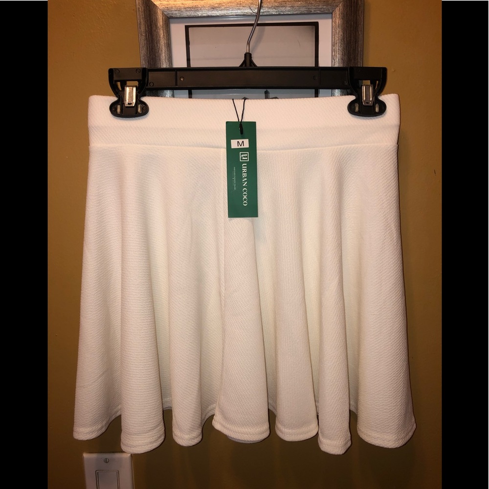 Women’s White Skater Skirt